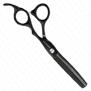 Đen Cắt Tóc Kéo Mỏng Lưỡi Dao Cạo Làm Tóc Thợ Cắt Tóc Mỏng Kéo Thép Không Gỉ Tùy Chỉnh Làm Cho Salon Sử Dụng - Product Image 2