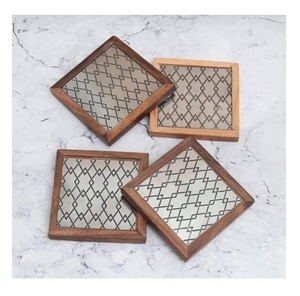 Eco-Friendly <b>Wood</b> <b>Coasters</b> Natural Color Hexagonal Shape <b>coaster</b> Used for Home Office and Table Decoration At Wholesale Prices - Product Image 4