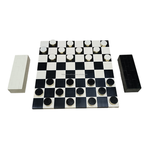 Juego de Ajedrez de Resina Hecho a Mano de Lujo con Incrustaciones de Anillos de Latón, Kit de Ajedrez Internacional Premium para Decoración del Hogar, Fiestas y Regalos - Product Image 1