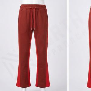 กางเกงวอร์มฮิปฮอปทรงขาบานผ้าแคนวาสคอตตอน 100% คุณภาพสูงสำหรับผู้ชาย ขายส่ง แบบซักฟอกสี  รับสั่งทำ - Product Image 1