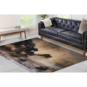 Alfombra Estampada Inspirada en la Naturaleza: Animal Salvaje, Antideslizante, Suave, Decoración Rústica, Alfombra Suave No Tejida - Product Image 4