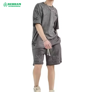 เสื้อยืดสไตล์ล่าสุดสำหรับฤดูร้อน ทรงหลวม ผู้ชาย ผ้าโพลีเอสเตอร์/คอตตอน ระบายอากาศ แห้งเร็ว มีทุกสีทุกขนาด แขนสั้น Behram - Product Image 4