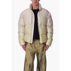 Veste matelassée OMBRE crème pour homme, manteau en duvet de qualité supérieure pour le confort et le style - Product Image 1