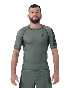 Alta calidad Anti-UV Jiu Jitsu Rashguard personalizado BJJ No Gi camisa de compresión de manga corta transpirable tela elástica Fightwear - Product Image 1