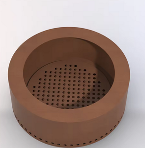Brasero de jardin en acier corten personnalisé pour barbecue en plein air, trésors de jardin, brasero rond en acier corten de grande taille - Product Image 4