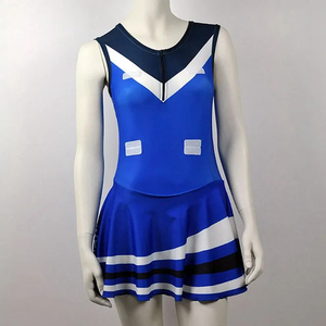 Uniformes de netball en polyester unisexe sexy et élégant jupes de tennis conçues sur mesure OEM ensembles de robes pour femmes shorts vêtements de tennis netball - Product Image 2