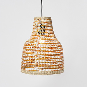 Abat-jour en paille écologique pour espace salon abat-jour en jonc de mer tissé à la main couvertures lumineuses au meilleur prix - Product Image 5