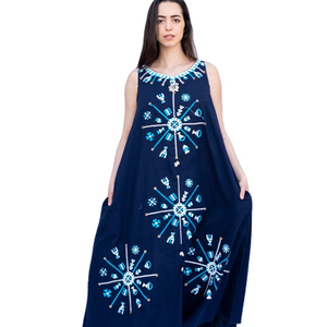 Vintage Bohemio Ropa Mujer Étnico Personalizar Bordado Ropa Sin Mangas Señoras Sexy Vestido Casual Vestidos Hechos A Mano - Product Image 2