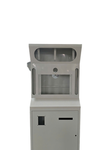 Carcasa de terminal de autoservicio seguro con ranura para dispensador de tarjetas con ventana de exhibición y puerta de almacenamiento inferior bloqueable - Product Image 2