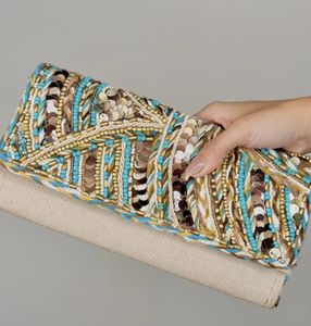 กระเป๋าปักลายไม่ซ้ำใครกระเป๋าคลัทช์มือสไตล์โบฮีเมียนกระเป๋าถือดีไซน์แฟนซีซับในขายส่ง - Product Image 1