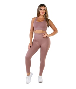 ชุดโยคะแขนกุดสำหรับผู้หญิงชุดโยคะแห้งเร็วสำหรับกลางแจ้งชุดเล่นโยคะแฟชั่นใหม่ใส่สบาย - Product Image 1