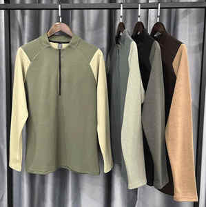 Demi Zip Hommes Chemises Logo Personnalisé Élégant Décontracté Confortable Mode Chemises OEM ODM Fournisseur Direct Usine Commande En Gros - Product Image 6