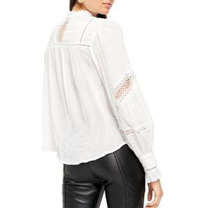 Camicetta Emma con Maniche a Palloncino per Donna di Free People, Top in Raso di Seta e Chiffon Stile Bohémien, Taglia XL per Primavera/Estate con Logo - Product Image 2