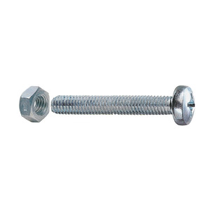 Viti a metallo con testa cilindrica 5x40 con dadi (confezione da 20) - Product Image 1