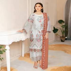 ชุดสูทชาลวาร์คาเมซถักลายสำหรับเจ้าสาวอินเดียเป็นมิตรกับสิ่งแวดล้อมลาย2025ออกแบบแบบดั้งเดิมสำหรับงานแต่งงานแบบซักได้ - Product Image 2