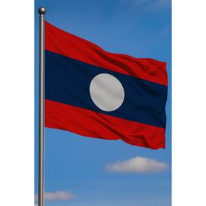 Laos Custom 3x5ft Nylon <b>Flag</b> with Aluminum <b>Pole</b> Digital Printed Hand <b>Flag</b> <b>for</b> Automotive Insurance Education Outdoor Use - Product Image 3