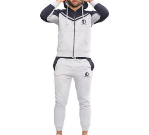 Ropa de entrenamiento para hombre de alta calidad, traje para correr, chándal de lana de algodón 100%, chándal ajustado para hombre con logotipo personalizado 2025 - Product Image 3