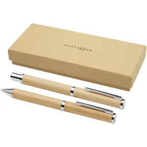 Juego de Bolígrafos de Bambú Ecológicos y Sostenibles Apolys para Merchandising y Regalos Ecológicos - Product Image 1