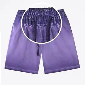 2025 nuevos pantalones cortos atléticos de Color sólido para hombre tendencia cordón cremallera bolsillo Casual deportes Jogger tejido transpirable servicio OEM - Product Image 4