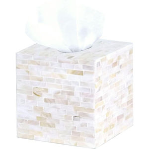 Nueva caja de pañuelos Rectangular moderna, caja de pañuelos decorativa de mesa hecha de Madre de perla, servilletero, soporte para la mejor venta - Product Image 4