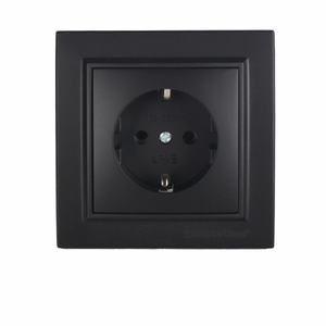 ซ็อกเก็ตฝังผนังไฟฟ้า220V แบบทันสมัยพร้อมสายดินพลาสติก ABS ทองแดงมาตรฐานอียูอังกฤษ - Product Image 1