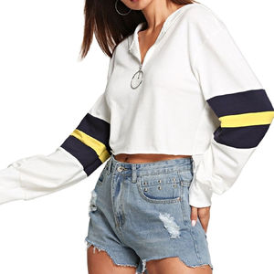 Sudaderas de alta calidad Sudadera con capucha para mujer Nuevo estilo OEM ODM Casual Logotipo personalizado Impresión Crop Top Sudadera con capucha - Product Image 3