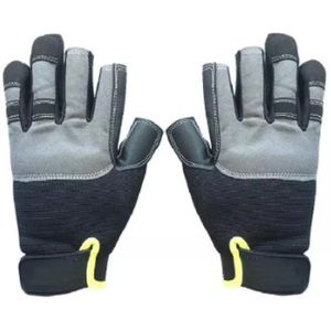 Résistant aux coupures Noir Gris 100% Gants de travail extérieurs de haute qualité Gants isolés de mécanicien de haute qualité résistants aux coupures - Product Image 2
