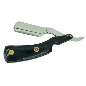 Steel Razor Durable Professional Wooden Handle Manual Folding Straight Barber Edge Hair <b>Shaving</b> Tool High Quality <b>Set</b> Hermann - Product Image 1