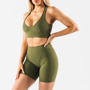 ชุดบราเล่นกีฬาฟิตเนสเล่นกีฬาสนับสนุนสูงของผู้หญิงบราโยคะที่มีคุณสมบัติระบายอากาศได้ดีดีไซน์ทันสมัยเรียบง่ายและเป็นมิตรต่อสิ่งแวดล้อม - Product Image 5