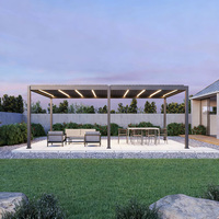 Pérgola Bioclimática Motorizada de Aluminio a Medida con Drenaje Oculto, Rejilla Abatible, Alta Capacidad de Carga, Resistente a la Nieve ISO para Patio