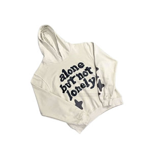 Concevez votre propre logo Meilleure vente de sweats à capuche avec impression bouffante logo personnalisé sweats à capuche d'hiver thermiques classiques avec impression bouffante 500gsm - Product Image 1