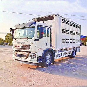Camion direct de transport de bétail de bétail de volaille de moutons d'alliage d'aluminium de Howo 4*2 d'usine à vendre - Product Image 5