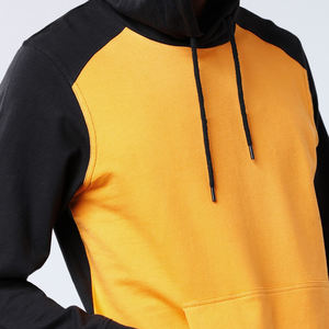 Sweat à capuche personnalisé pour hommes à blocs de couleurs Pull-over à manches raglan Sweat-shirt en polaire OEM Streetwear décontracté avec poche kangourou - Product Image 5