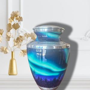 Aurora <b>Urn</b> for Adult Human Male and Female the Northern Lights <b>Urn</b> for Cremation <b>Urn</b> for Adult Human - Product Image 4