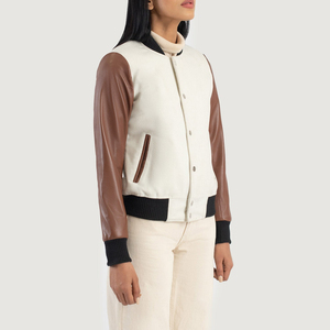 Veste universitaire unisexe de qualité supérieure, doublure matelassée chaude, résistante pour les conditions climatiques froides, utilisation en équipe, broderie personnalisée, équipe, école - Product Image 2