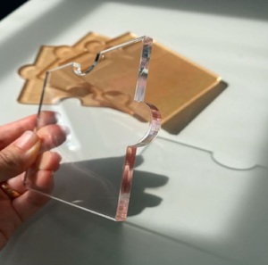 Posavasos y alfombrillas acrílicas minimalistas para uso en mesa, estilo elegante para té, café y accesorios para el hogar - Product Image 4