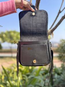 Best-seller Sac à main en cuir de vachette Gypsy Bohemian Vintage Western Sling Bag Multi-Use Messenger Bag Leopard Pattern - Product Image 5