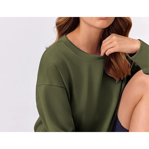 2024 hiver mode respirant imprimé femmes pull décontracté sweats goutte-épaule polaire hauts à capuche col longue longueur - Product Image 3