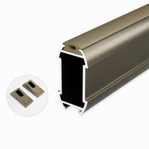 Aluminium Alloy Modern Bedroom Wardrobe <b>Hanging</b> Rod <b>Clothes</b> Rail with Flange Fittings <b>Wall</b>-<b>mounted</b> Durable - Product Image 5
