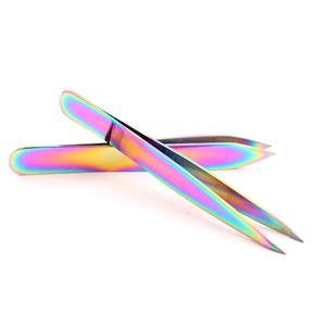 Pince à épiler en acier inoxydable multicolores, directement de l'usine, marque Under Your Expert Series, testée à la main - Product Image 4