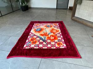 Rachel Mink 100% Polyester Raschel Couvertures Hiver Floral Gaufré Non Gaufré 1.6kg 1.8kg 1ply 2ply Usine Directe En Gros - Product Image 4