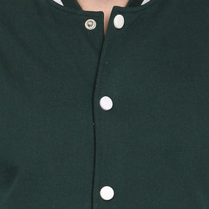 Chaqueta Universitaria de Béisbol Negra Personalizada para Hombre con Logotipo Bordado en Chenilla de Doble Manga, Chaqueta Universitaria de Invierno - Product Image 2