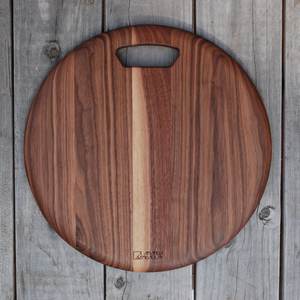 Tabla de cortar de madera de forma redonda antigua con mango cuadrado, utensilios de cocina de nuevo diseño, tabla para picar de madera, gran oferta - Product Image 2