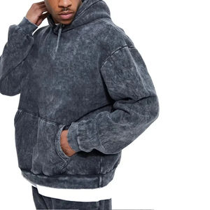 Conjunto de Sudadera y Pantalones Deportivos con Lavado Ácido, Diseño 100% Personalizado, Sudadera con Capucha Estampada y Pantalones Acampanados, Ropa Personalizada del Fabricante - Product Image 2