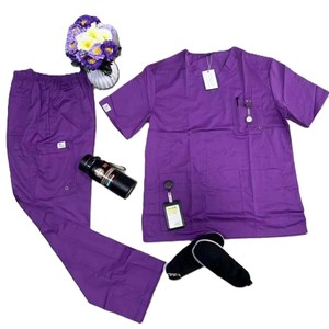 Venta superior Custom Scrubs Uniformes Traje de mujer Ropa médica Uniforme de enfermera Uniforme Scrub Sets para Hospital uniformes personalizados - Product Image 3