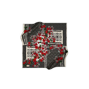 Luxury 100% Silk Twill Square Scarf-Custom Designer Leopard Print 90x90cm - Product Image 1