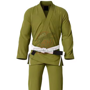 Uniforme de Jiu Jitsu Personalizado para Hombre en Color Sólido con Logotipo Personalizado, Ropa de Artes Marciales - Product Image 5