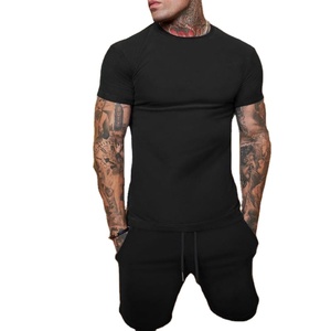 Custom <b>Men</b> Wholesale Running <b>T</b>-<b>Shirt</b> & <b>Shorts</b> <b>Set</b> Contrast Color <b>T</b>-<b>Shirt</b> & <b>Shorts</b> <b>Sets</b> In Stock - Product Image 5