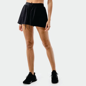 96% ผ้าไนลอน4% สแปนเด็กซ์แท้แบบกางเกงเอวสูงผ้าฟลักซ์โอนิกซ์แบบ2 in 1มีกระเป๋าซ่อนอยู่ในชั้นซับใน - Product Image 2