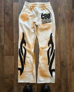 ชุดวอร์มแบบสวมหัวสำหรับผู้ชายสไตล์วินเทจโอเวอร์ไซส์ผ้า500gsm มีฮู้ดปักลายและกางเกงเรียกเหงื่อทำจากผ้าฝ้าย100% - Product Image 3